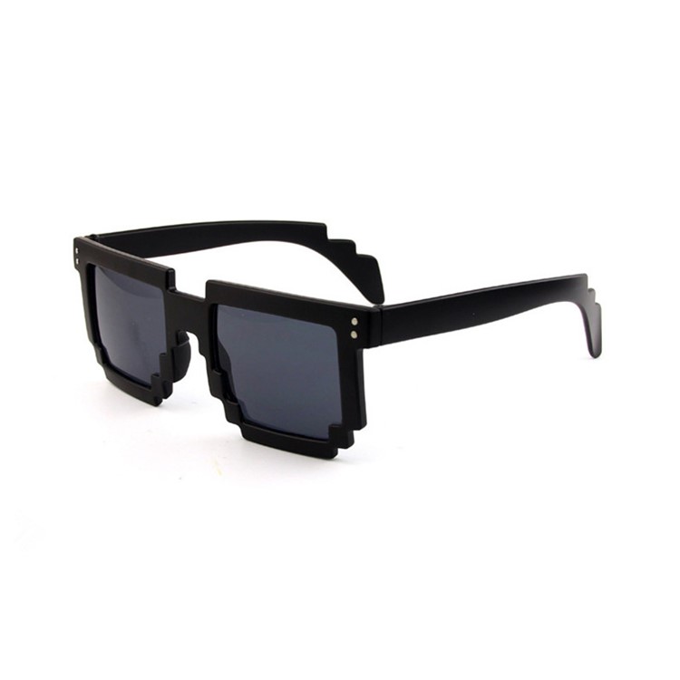 Mosaic Pattern Fashion Sunglasses PC Frame Sun Glasses - Black-1