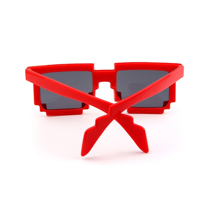 Mosaic Pattern Fashion Sunglasses PC Frame Sun Glasses - Red-3