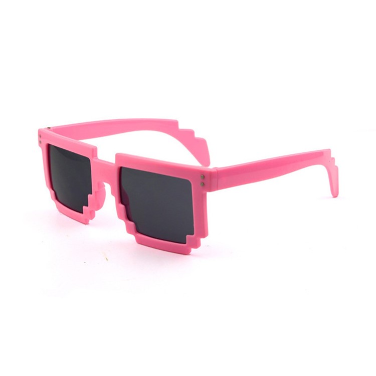 Mosaic Pattern Fashion Sunglasses PC Frame Sun Glasses - Pink-1