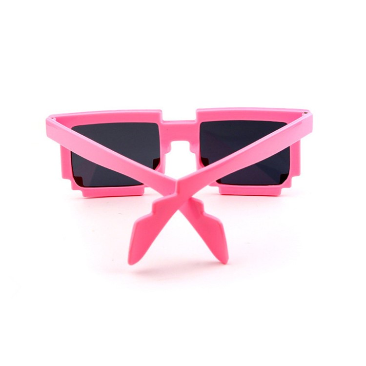 Mosaic Pattern Fashion Sunglasses PC Frame Sun Glasses - Pink-3