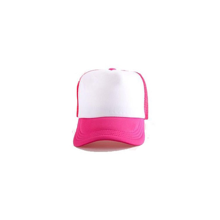 pink and white baseball cap