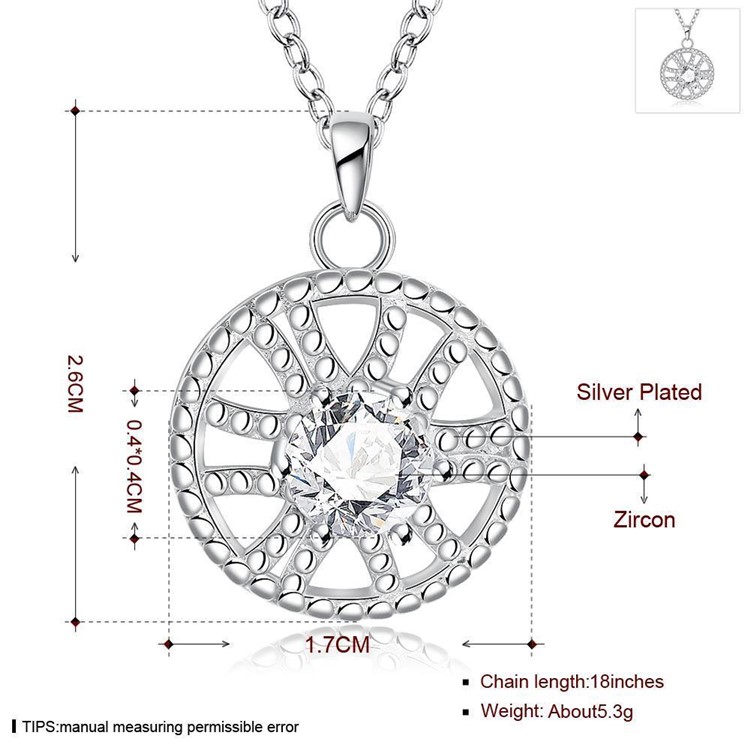 Fashion Hollow Lemon Slice Zirconia Pendant Female Necklace Chain-6
