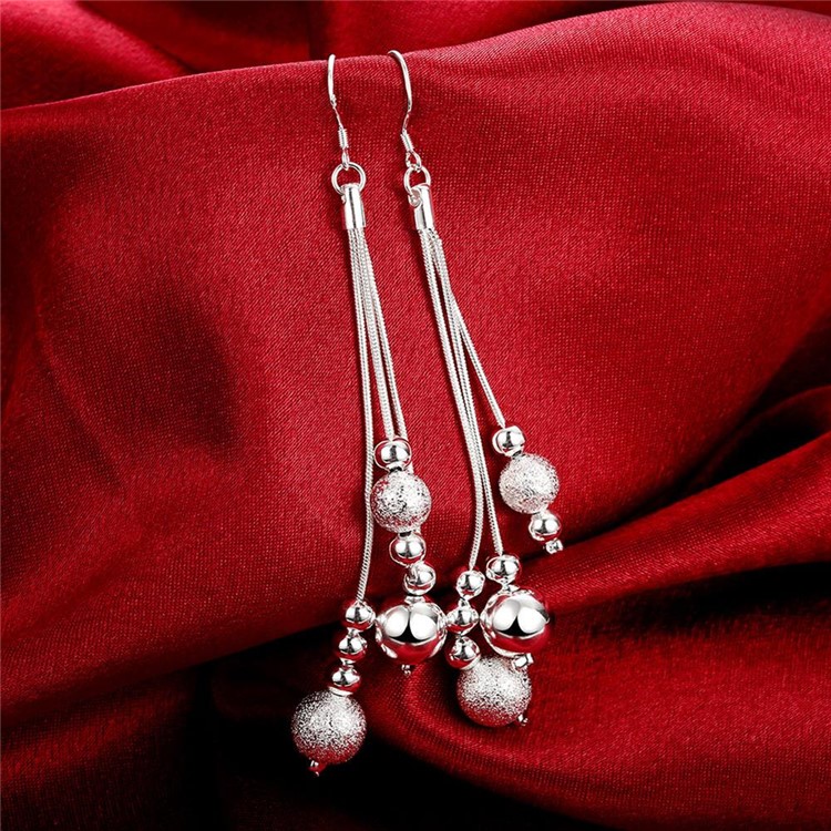 Water Drop Shape Plated Hook Drop Earrings-3