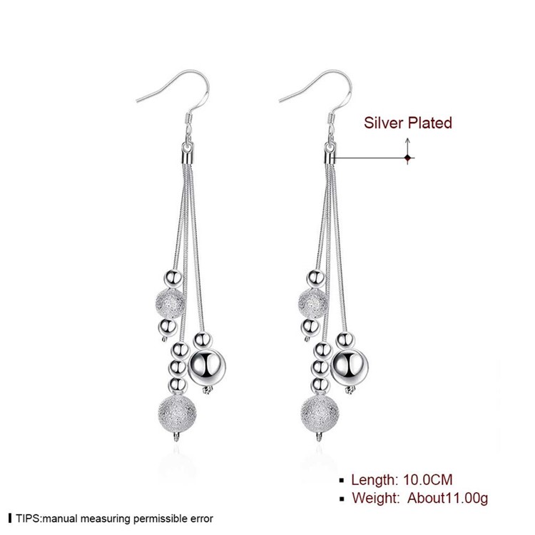 Water Drop Shape Plated Hook Drop Earrings-6