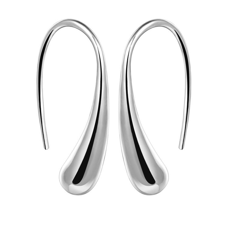 Silver Plated Drop Shape Earring Hooks For Women Jewelry Tvc Mall Silver Plated Drop Shape Earring Hooks For Women Jewelry 1