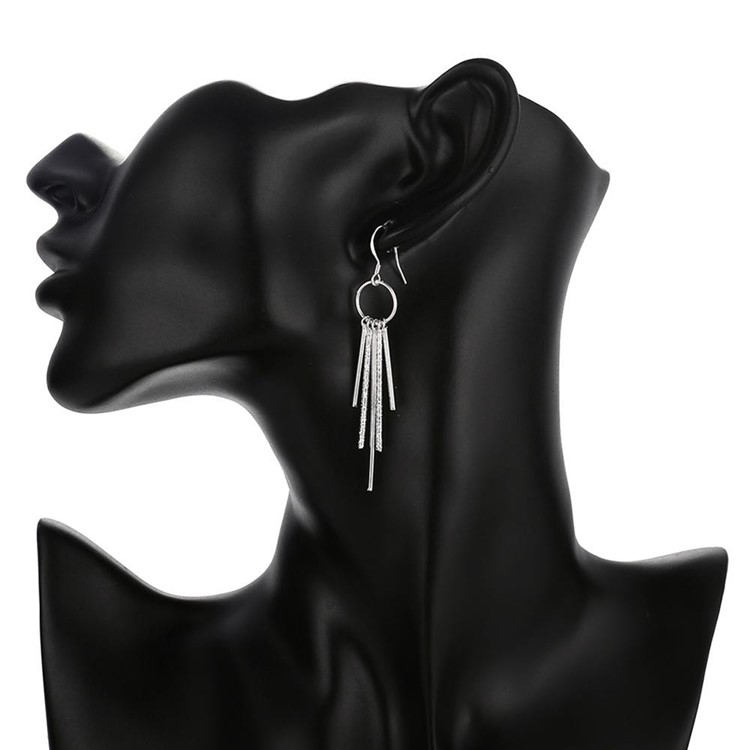 Romantic Tassel Design Hook Dangle Earrings-2