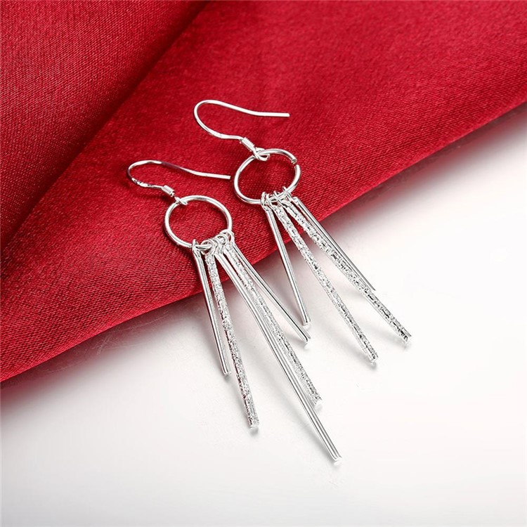 Romantic Tassel Design Hook Dangle Earrings-5