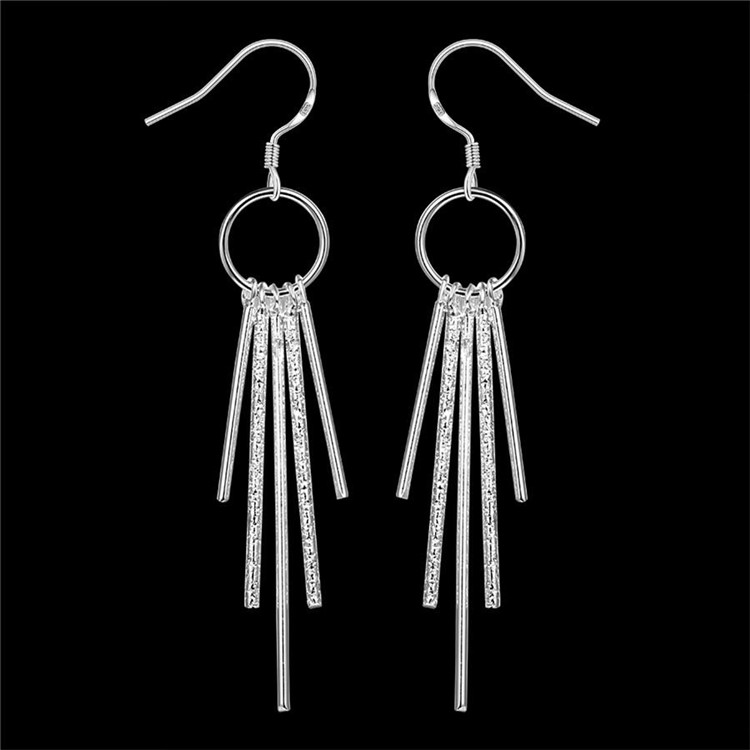 Romantic Tassel Design Hook Dangle Earrings-7