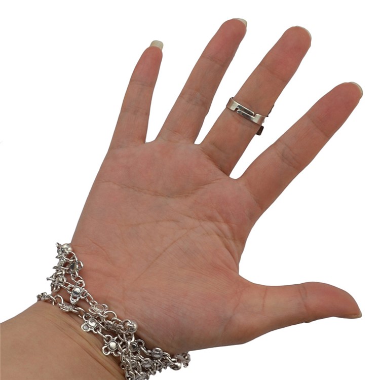 Multi-layer Hand Harness Lady Finger Ring Bracelet Chain-5