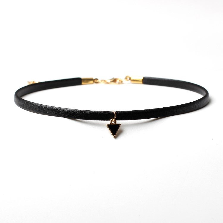 6Pcs/Set European Style Gothic Neckband Choker Necklace Combination Set - Black / Style B-4