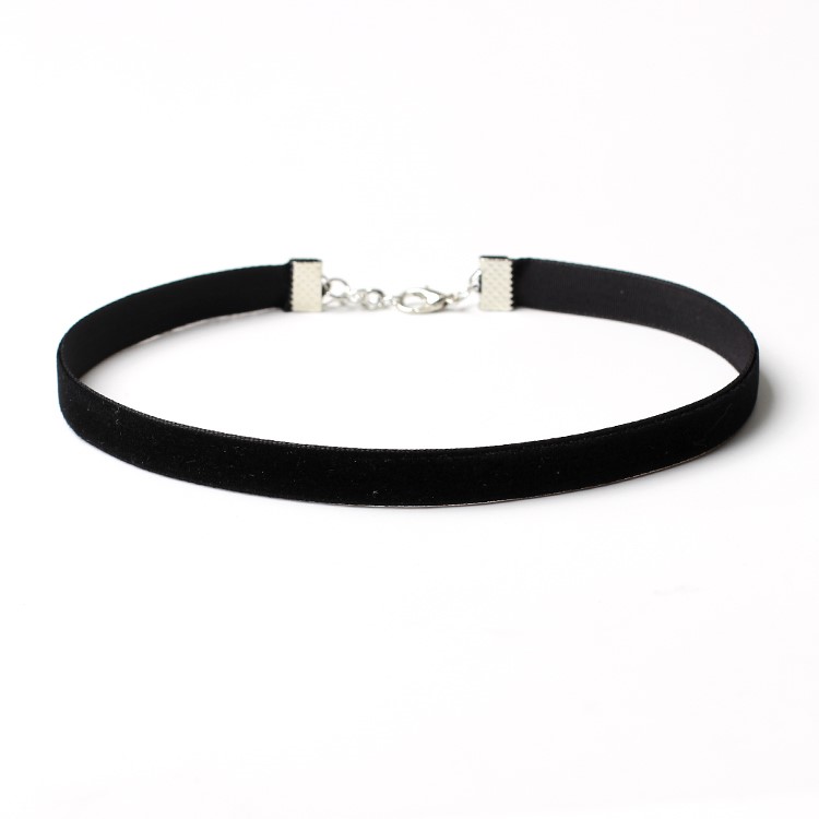 6Pcs/Set European Style Gothic Neckband Choker Necklace Combination Set - Black / Style B-5