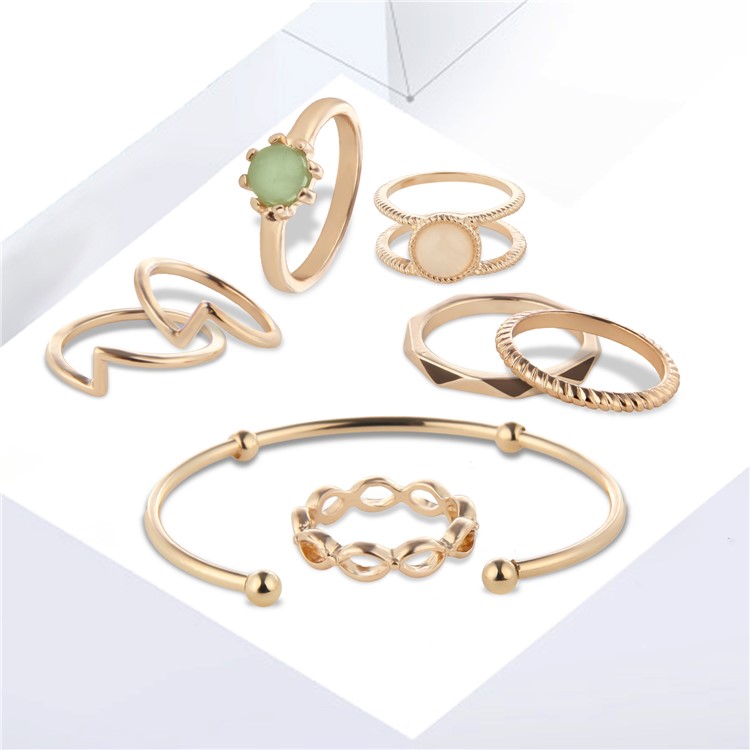 Trendy Women's Jewelry Set Vintage Look Alloy Delicate Jewelry Set - Style A-1