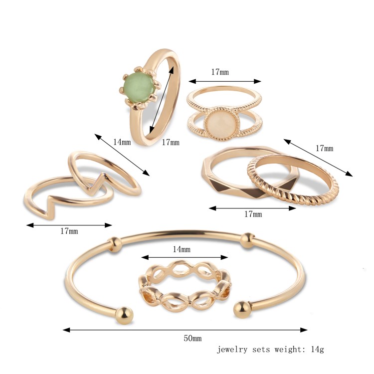 Trendy Women's Jewelry Set Vintage Look Alloy Delicate Jewelry Set - Style A-3