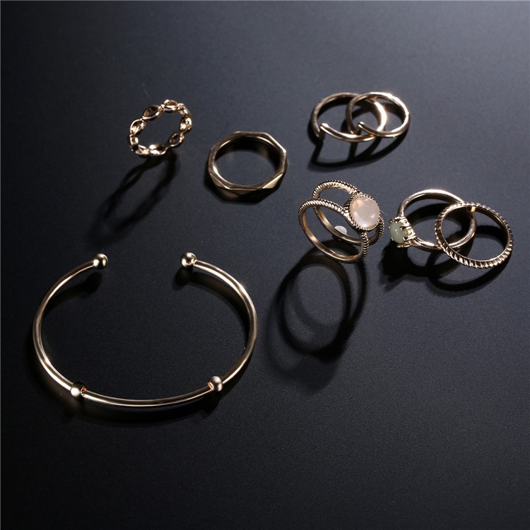 Trendy Women's Jewelry Set Vintage Look Alloy Delicate Jewelry Set - Style A-4
