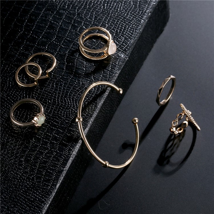 Trendy Women's Jewelry Set Vintage Look Alloy Delicate Jewelry Set - Style A-5