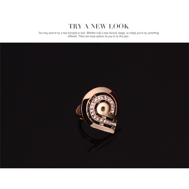Fashion Gold Plated Earrings Necklace Ring Bracelet Jewelry Set for Women-8