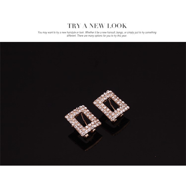 Geometric Pattern Gold Plated Women Bracelet Ring Necklace Earrings Jewelry Set-9