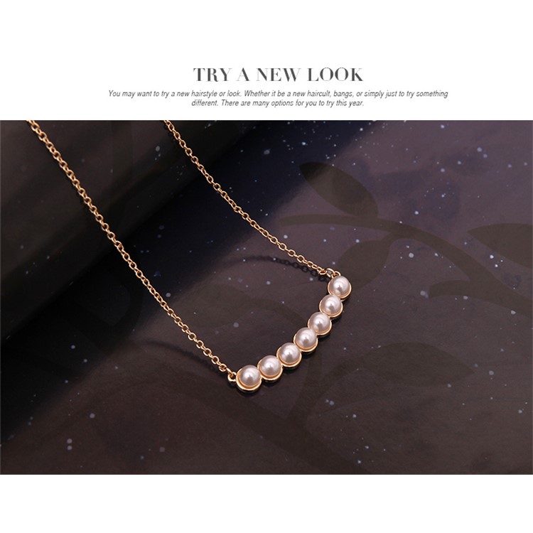 Ring Earring Necklace Bracelet Jewelry Sets for Women - Pearl-7