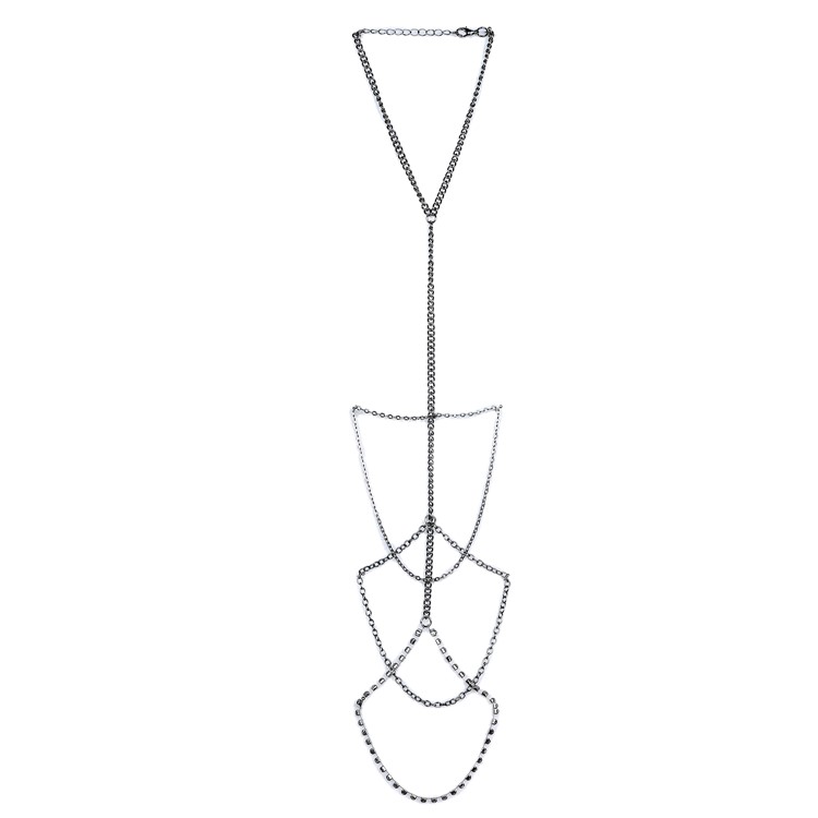 Women's Silver Color Arm Chain Arm Bracelet Body Jewelry Accessory - Style A-2