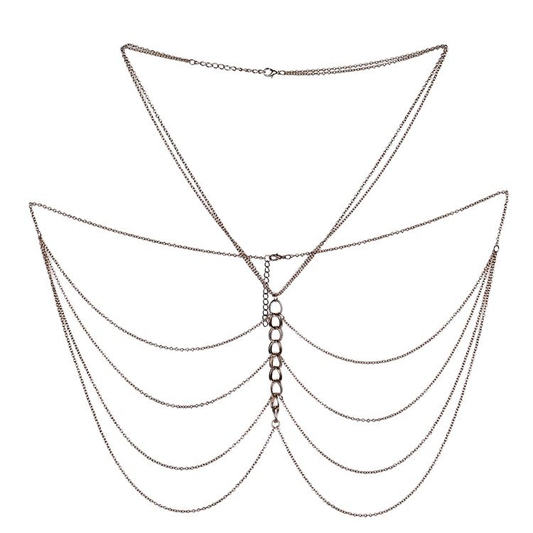 Body Chain Bikini Crossover Harness Necklace for Women-2