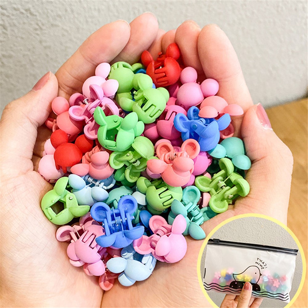 DZFJ 50Pcs/Set Girls Mini Hair Claws Clips Cute Shape Hair Pins Non-slip Children Barrettes Jaw Clamps for Hair - MiQi/L-3