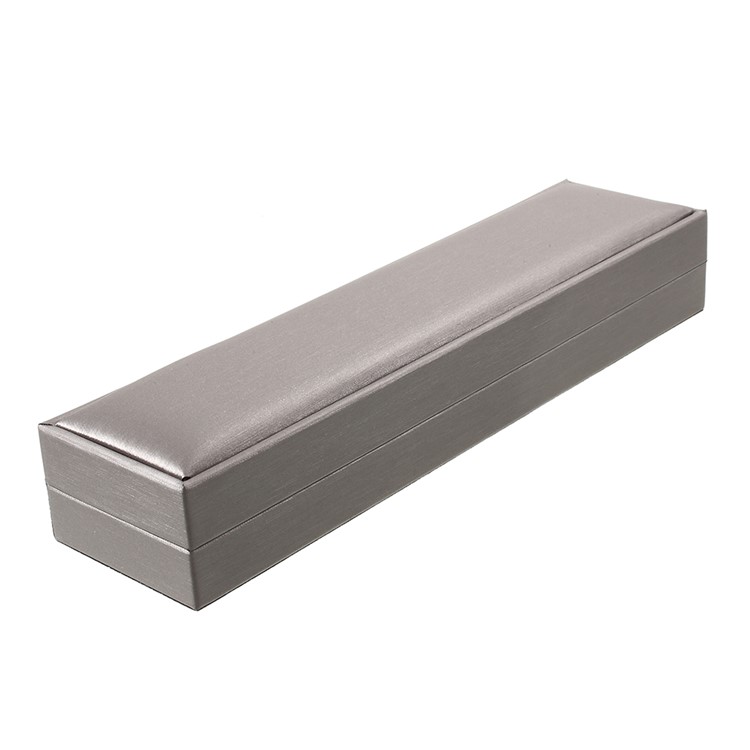 High-grade Necklace Anklet Bracelet Earrings PU Leather Jewelry Display Case Jewelry Gift Box, Size: 22 x 5.5 x 3.2 cm - Grey-6