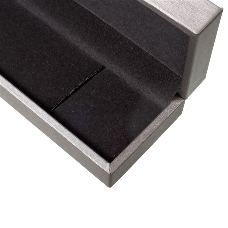 High-grade Necklace Anklet Bracelet Earrings PU Leather Jewelry Display Case Jewelry Gift Box, Size: 22 x 5.5 x 3.2 cm - Grey-8