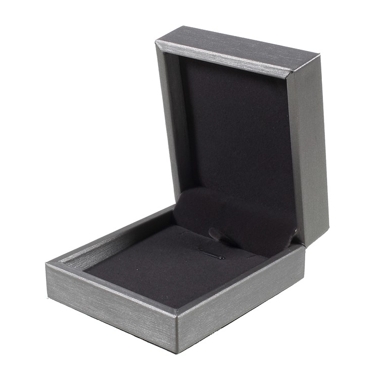 Anklet Bracelet Pendant Necklace Jewelry Leather Gift Box Display Case, Size: 8.4 x 7.4 x 3.7cm - Grey-3