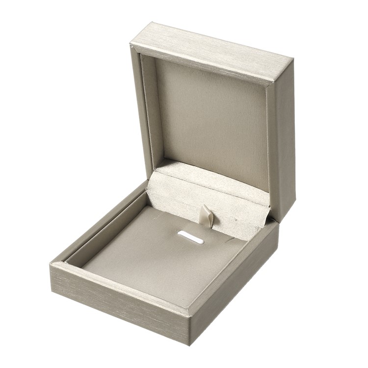 Leather Jewelry Gift Box Display Case for Anklet Bracelet Pendant Necklace, Size: 8.4 x 7.3 x 3.5cm - Gold-3