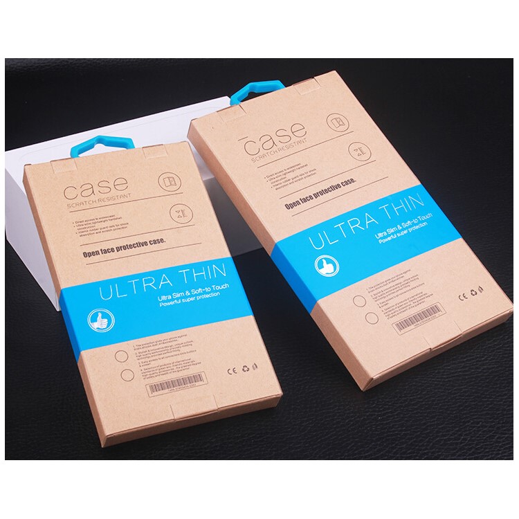 Customized Logo 50Pcs/Set Kraft Paper Box Package for iPhone /Samsung Cases, Size: 140x75mm - Purple-8