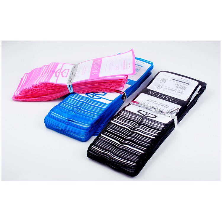 100PCS Saco Universal Do Telefone Móvel OPP PVC Pacote Saco Tamanho: 21.5x12cm - Preto-7