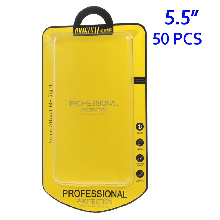 50Pcs/Set Retail Package Packaging Box for iPhone 6s Plus / 6 Plus Cases Covers, Size: 157 x 80mm-1