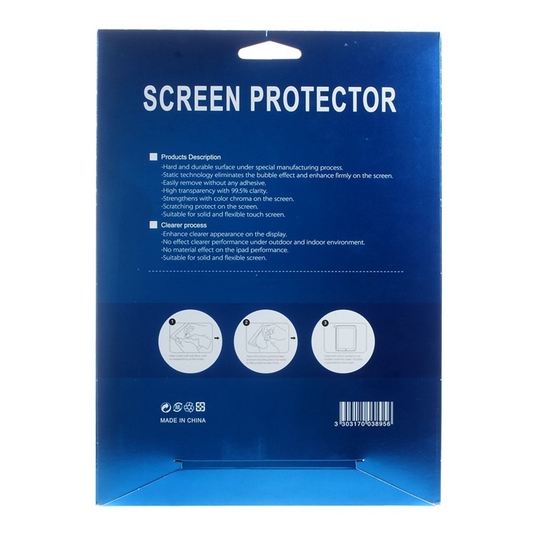 50Pcs/Set Paper Packing Boxes for iPad Pro 9.7 Tempered Glass Screen Film, Size: 255 x 200mm - Blue-2