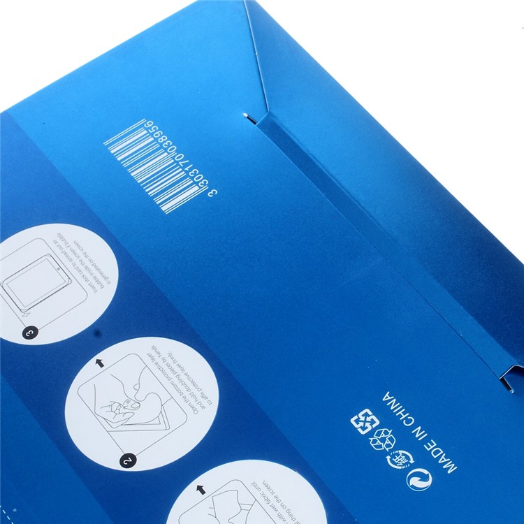 50Pcs/Set Paper Packing Boxes for iPad Pro 9.7 Tempered Glass Screen Film, Size: 255 x 200mm - Blue-3