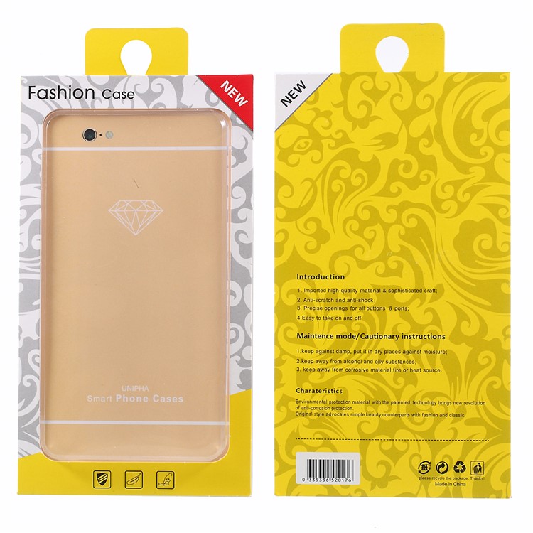 50Pcs Flower Pattern Packing Boxes for iPhone 6s Plus / 6 Plus Back Cases, Size: 155 x 75 x 10mm-1