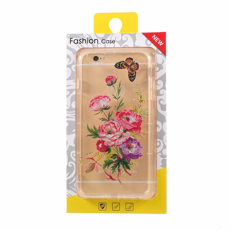 50Pcs Flower Pattern Packing Boxes for iPhone 6s Plus / 6 Plus Back Cases, Size: 155 x 75 x 10mm-4