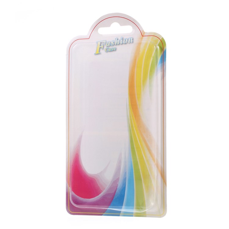 50Pcs Paper + Plastic Packing Box for iPhone 7/6s Back Case 140 x 70 x 10mm - Colorful Waves-2