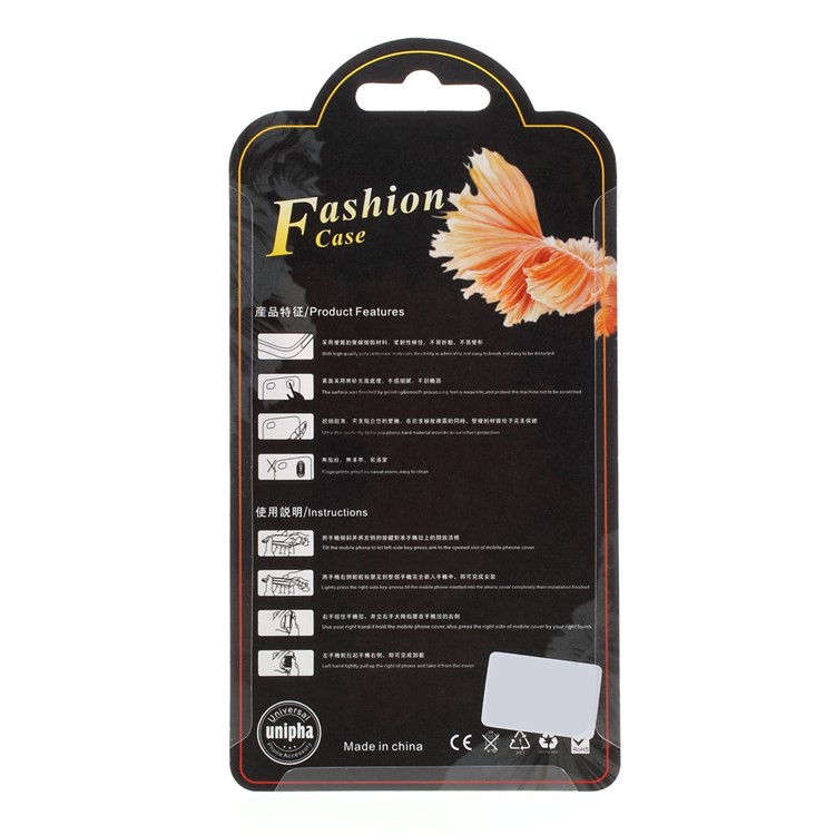 50Pcs Paper + Plastic Tray Retail Box for iPhone 7/6s Back Case 140 x 70 x 10mm - Betta Fish in Dark-2