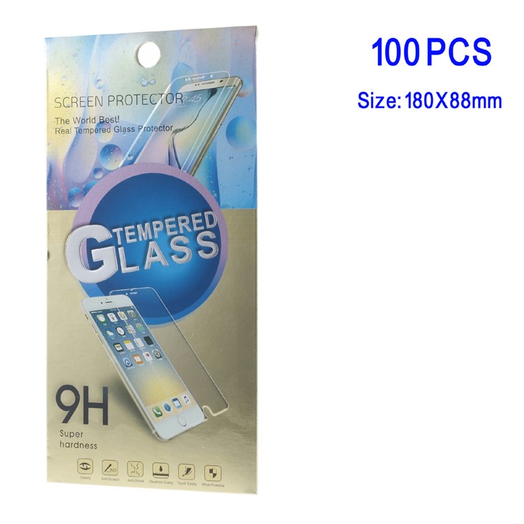 100Pcs/Lot Retail Paper Package Box for Samsung Galaxy Note 7 N930 Tempered Glass Protector Flm - Gold-1