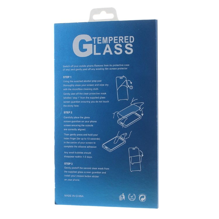50Pcs/Set Paper Retail Tempered Glass Protector Packaging Box for Samsung Galaxy Note 7 / iPhone 6s Plus - Blue-2