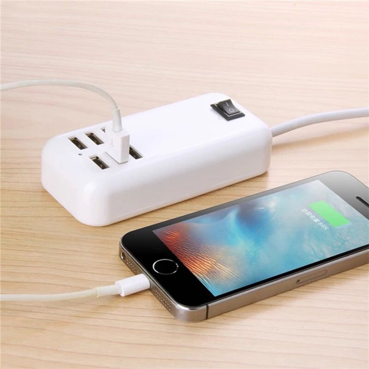 Portable Travel 20W 5V 4A 6 USB Ports Smart Charger - EU Plug-13