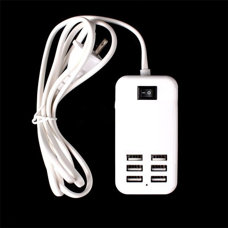 Portable Travel 20W 5V 4A 6 USB Ports Smart Charger - EU Plug-19