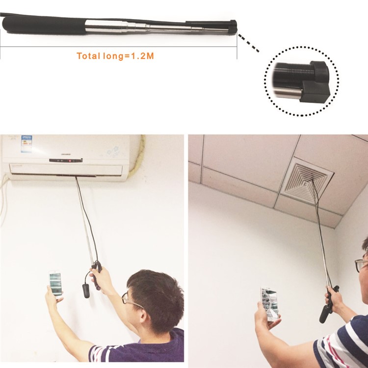 YPC110 10m WiFi Endoscope HD 1200P IP68 Waterproof Borescope Inspection Camera for iOS/Android/Mac/Windows - Yellow-7