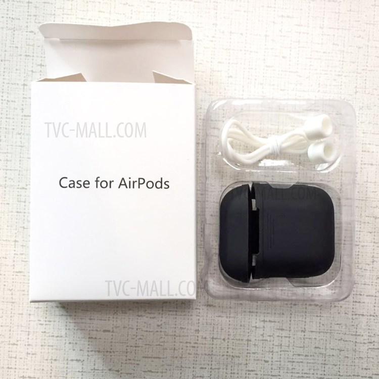 LANKILIN Shock-proof Silicone Protective Cover for Apple AirPods Charging Case - Black-11