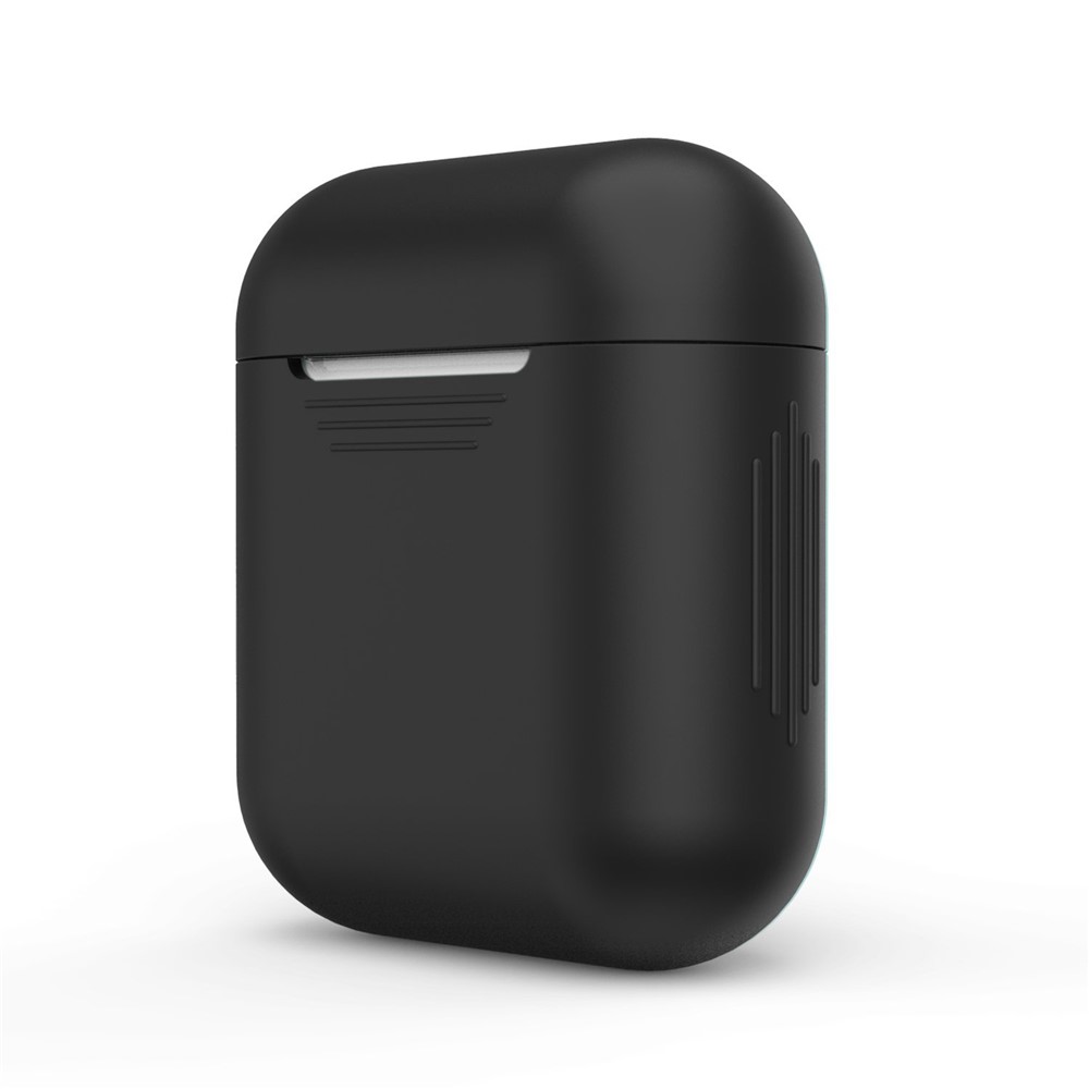 LANKILIN Shock-proof Silicone Protective Cover for Apple AirPods Charging Case - Black-2