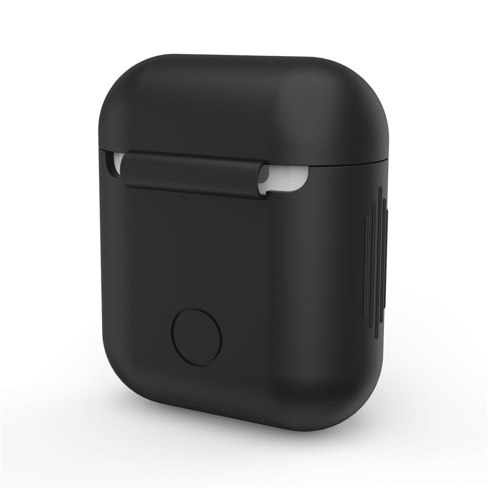 LANKILIN Shock-proof Silicone Protective Cover for Apple AirPods Charging Case - Black-3