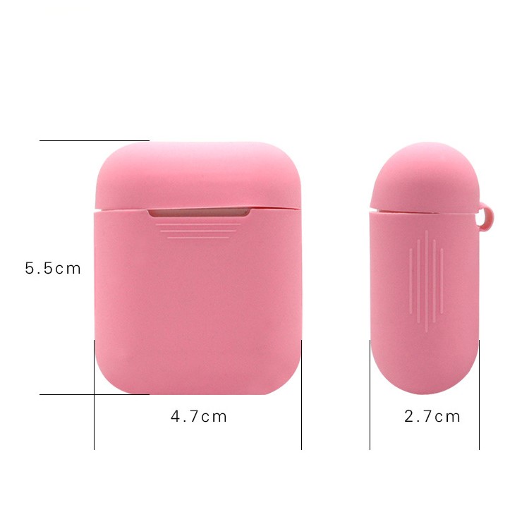 LANKILIN Shock-proof Soft Silicone Case for Apple AirPods Charging Case - Pink-2