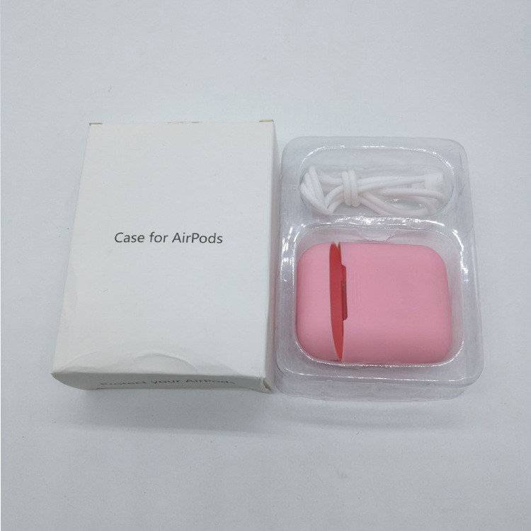 LANKILIN Shock-proof Soft Silicone Case for Apple AirPods Charging Case - Pink-6
