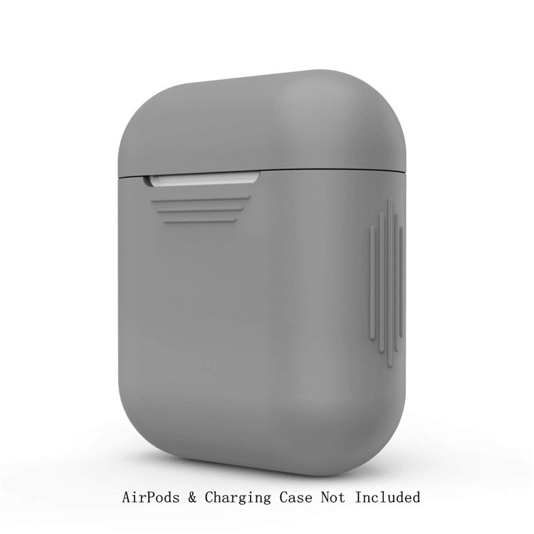 LANKILIN Shock-proof Silicone Shell Case for Apple AirPods Charging Case - Grey-2