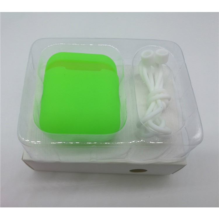 LANKILIN Shock-proof Silicone Protection Case for Apple AirPods Charging Case - Green-6